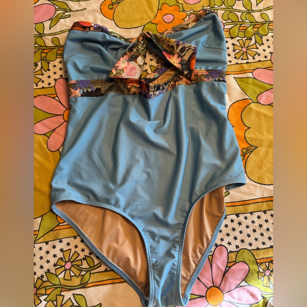 Liberty Art Fabrics for J. Crew one piece swimsuit size Medium